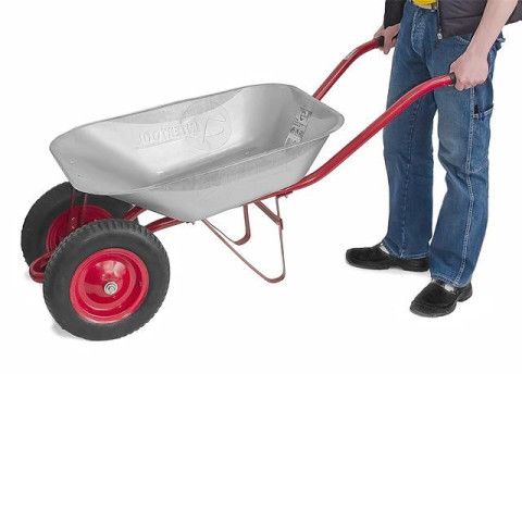 Тачка садово-строительная двухколесная INTERTOOL WB-0823