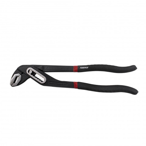 Пассатижи переставные сантехнические Cr-V 12"-300мм, на пластиковом держателе Forsage F-613B300