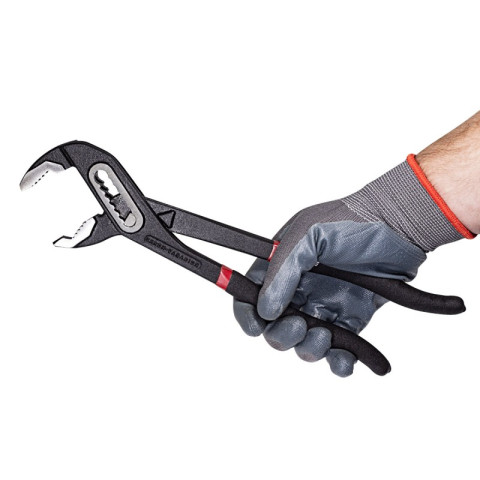 Пассатижи переставные сантехнические Cr-V 12"-300мм, на пластиковом держателе Forsage F-613B300