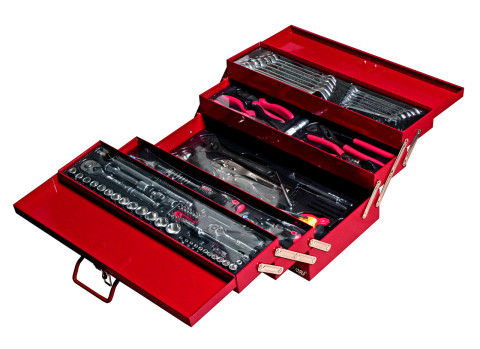 Набор инструментов в металлическом ящике 108ед