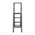 Стремянка алюминиевая "Black Slim", 4 ступени, высота верхней ступени 912 мм, 150 кг, STORM INTERTOOL LT-5004