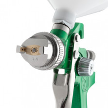 Краскопульт пневматический HVLP, форсунка 2.5мм, верхний пластиковый бачок 600мл, 3бар INTERTOOL PT-0125