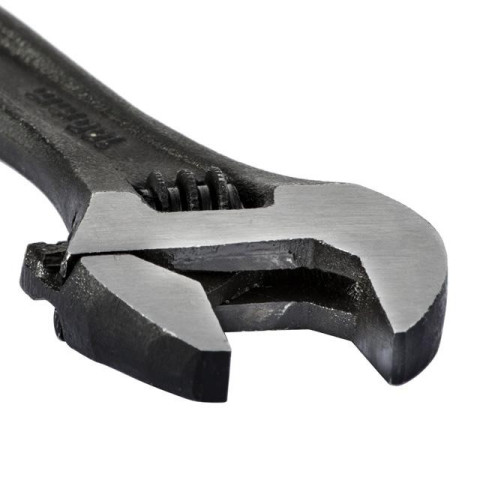 Ключ разводной 100мм, Cr-V, черный, фосфатированный, с полированной головкой INTERTOOL XT-0054