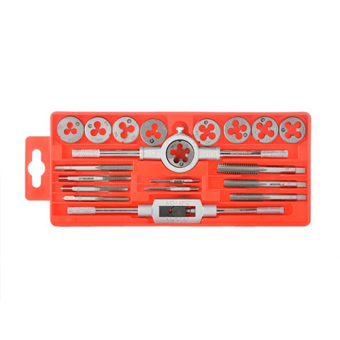 Набор плашек M6-M12 и метчиков M3-M12 INTERTOOL SD-8020