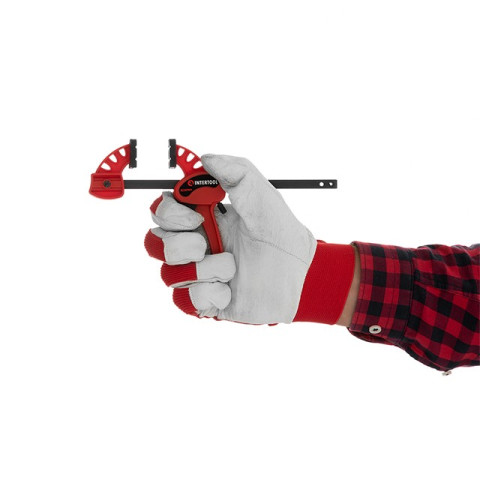 Струбцина автомат 100*30мм, усилие зажима до 10 кг INTERTOOL HT-6110