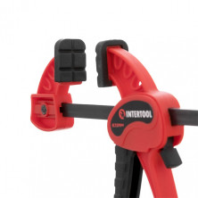 Струбцина автомат 100*30мм, усилие зажима до 10 кг INTERTOOL HT-6110