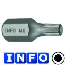 10 мм Бита Spline M10, L=30 мм (INFO 9783010 I)