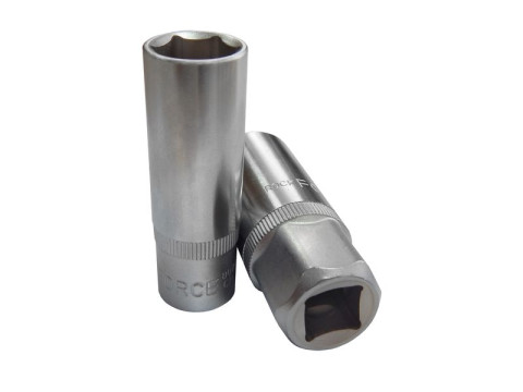 Головка свечная 14мм, 3/8",12гр.(L-65мм),на пластиковом держателе ROCKFORCE RF-807314